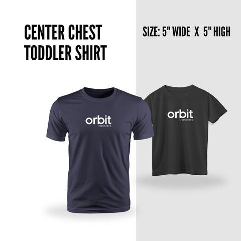 Custom DTF Transfers Tailored by Size