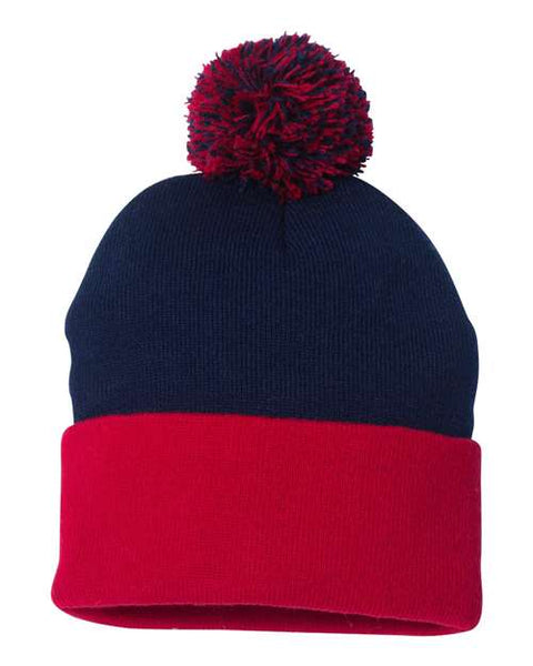 Sportsman - SP15 - 12" Pom-Pom Cuffed Beanie
