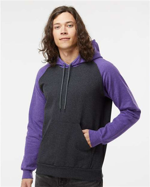 King Fashion - KF4042 - Fleece Raglan Hooded Sweatshirt