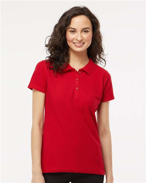 M&O - 7600 - Women's Ringspun Pique Polo