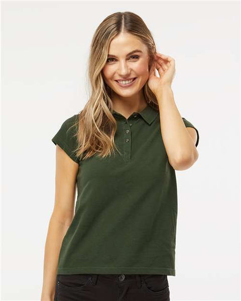 M&O - 7600 - Women's Ringspun Pique Polo