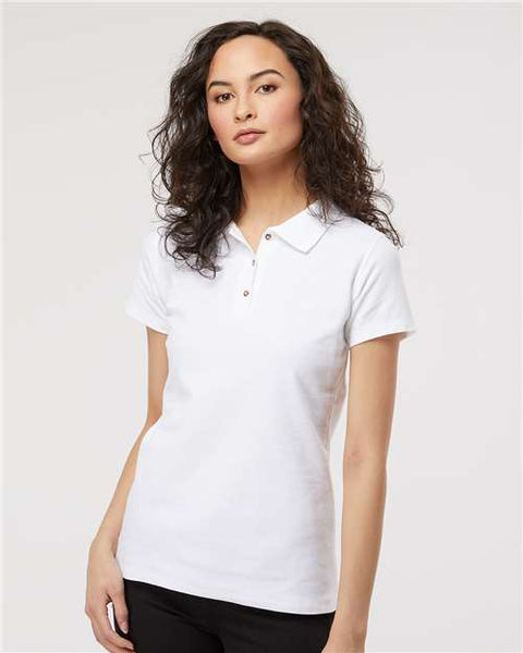 M&O - 7600 - Women's Ringspun Pique Polo