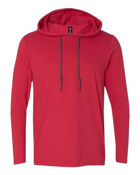 Gildan - 987 - Softstyle® Lightweight Hooded Long Sleeve T-Shirt