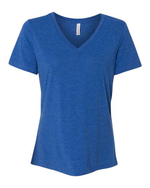 BELLA + CANVAS - 6415 - Women's Relaxed Triblend Short Sleeve V-Neck Tee