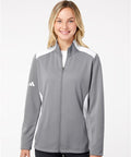 10216 Textured Mixed Media Full Zip Jacket