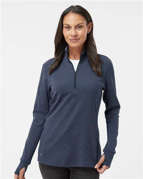 Adidas - A555 - Women's 3-Stripes Quarter-Zip Sweater