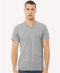 10647 Heather CVC V Neck Tee