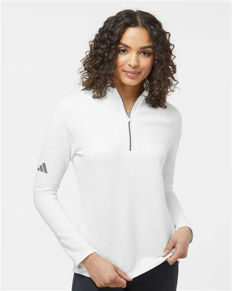 Adidas - A589 - Women's Spacer Quarter-Zip Pullover