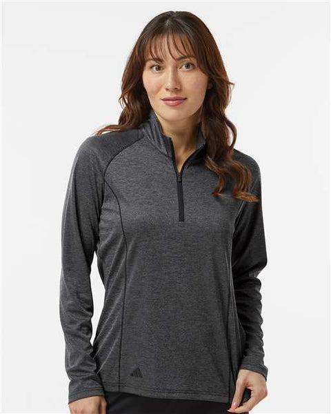 Adidas - A594 - Women's Space Dyed Quarter-Zip Pullover