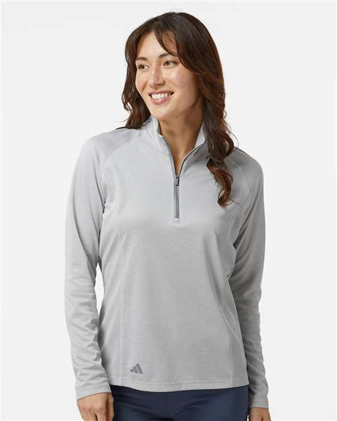 Adidas - A594 - Women's Space Dyed Quarter-Zip Pullover