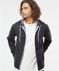 Lightweight Full Zip Hooded Sweatshirt