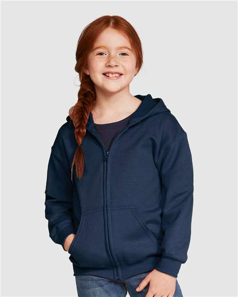 Gildan - 18600B - Heavy Blend™ Youth Full-Zip Hooded Sweatshirt