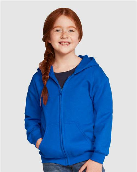 Gildan - 18600B - Heavy Blend™ Youth Full-Zip Hooded Sweatshirt