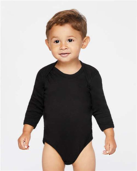 Rabbit Skins - 4411 - Infant Long Sleeve Baby Rib Bodysuit