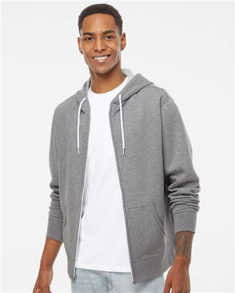 Independent Trading Co. - AFX90UNZ - Lightweight Full-Zip Hooded Sweatshirt