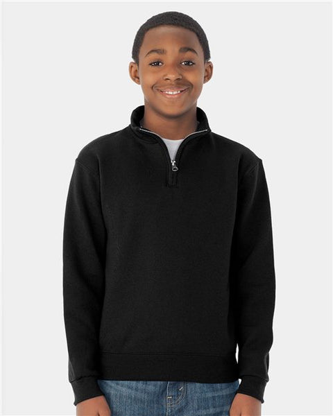 3065 Youth Quarter Zip Cadet Collar Sweatshirt