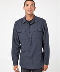 3316 Solid Long Sleeve Flannel Shirt