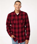 3317 Dyed Long Sleeve Flannel Shirt