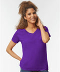 3461 Stylish Cotton Womens V Neck Tshirt