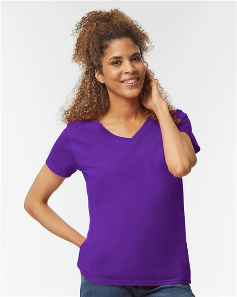 3461 Stylish Cotton Womens V Neck Tshirt