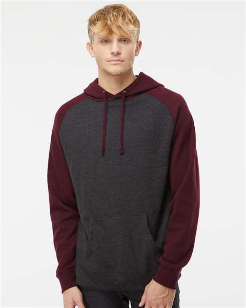 Independent Trading Co. - IND40RP - Raglan Hooded Sweatshirt