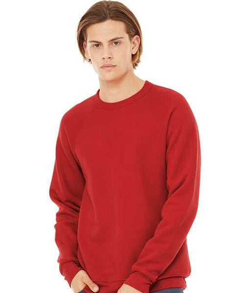 BELLA + CANVAS - 3901 - Sponge Fleece Raglan Crewneck Sweatshirt