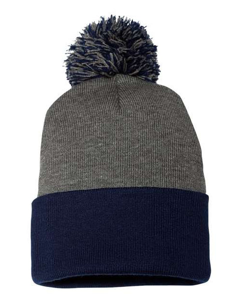 Sportsman - SP15 - 12" Pom-Pom Cuffed Beanie