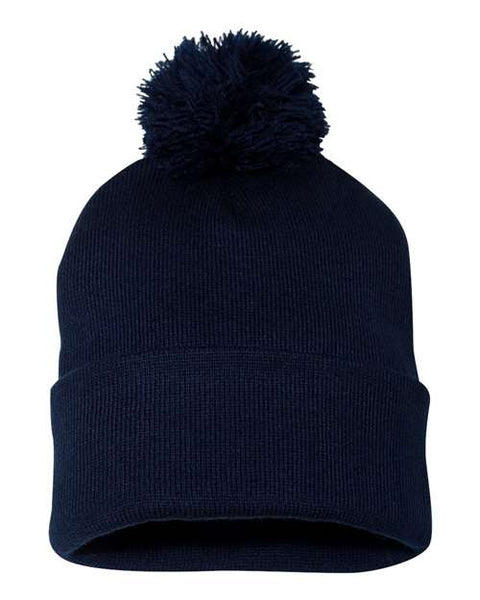 Sportsman - SP15 - 12" Pom-Pom Cuffed Beanie