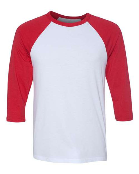 BELLA + CANVAS - 3200 - Three-Quarter Sleeve Baseball Tee