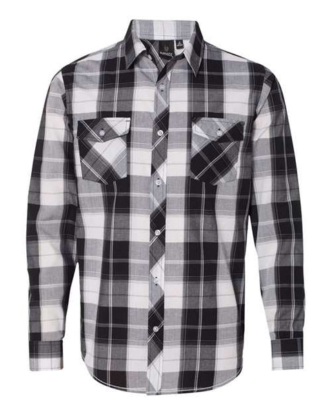 Burnside - 8202 - Long Sleeve Plaid Shirt