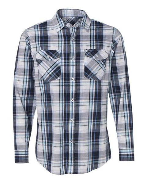 Burnside - 8202 - Long Sleeve Plaid Shirt