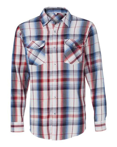 Burnside - 8202 - Long Sleeve Plaid Shirt