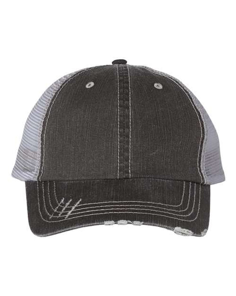 Mega Cap - 6990 - Herringbone Trucker Cap