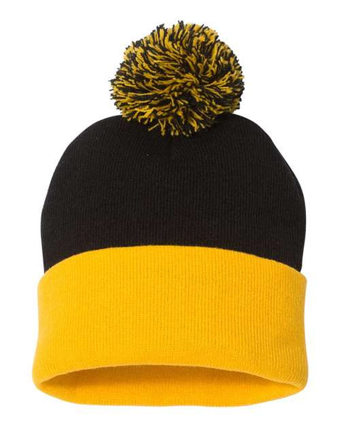 Sportsman - SP15 - 12" Pom-Pom Cuffed Beanie