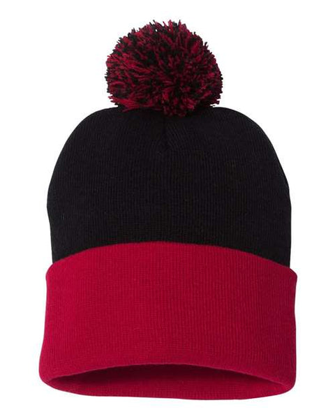 Sportsman - SP15 - 12" Pom-Pom Cuffed Beanie