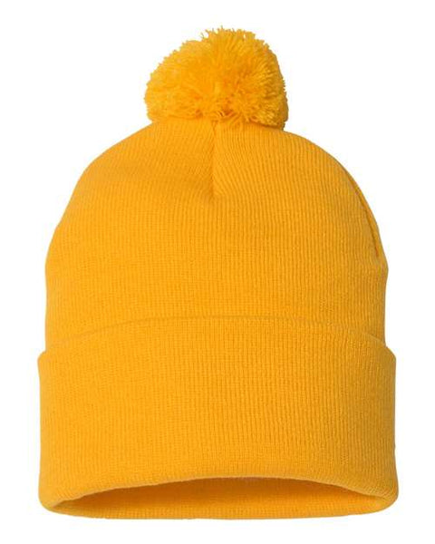 Sportsman - SP15 - 12" Pom-Pom Cuffed Beanie