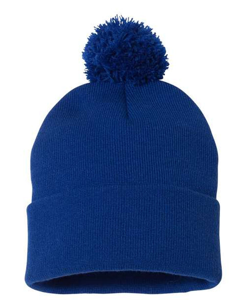 Sportsman - SP15 - 12" Pom-Pom Cuffed Beanie