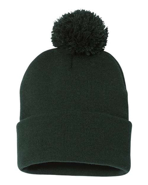 Sportsman - SP15 - 12" Pom-Pom Cuffed Beanie