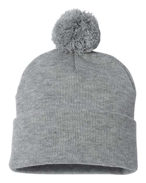 Sportsman - SP15 - 12" Pom-Pom Cuffed Beanie