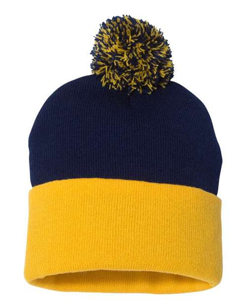 Sportsman - SP15 - 12" Pom-Pom Cuffed Beanie