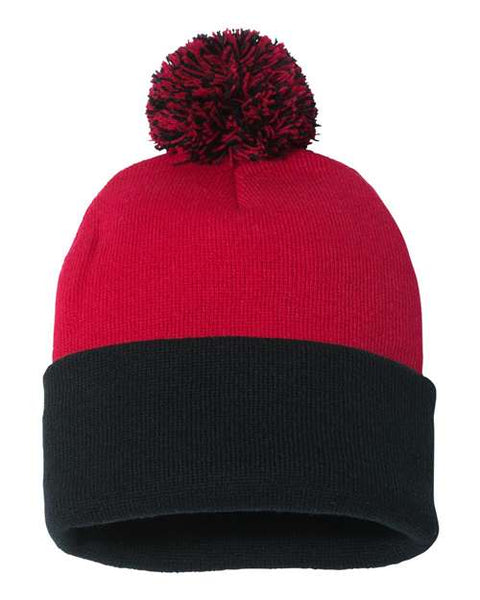 Sportsman - SP15 - 12" Pom-Pom Cuffed Beanie