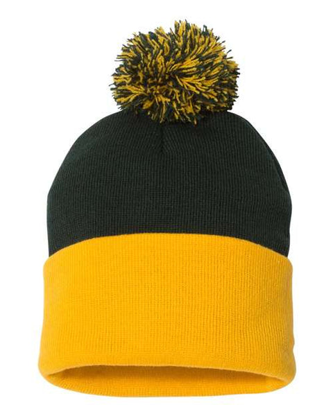 Sportsman - SP15 - 12" Pom-Pom Cuffed Beanie