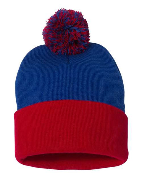 Sportsman - SP15 - 12" Pom-Pom Cuffed Beanie