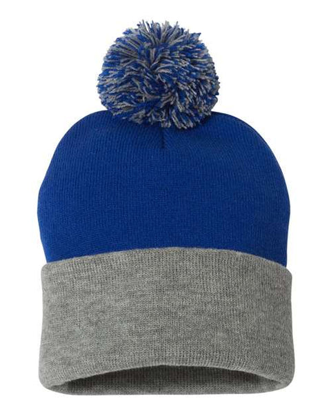 Sportsman - SP15 - 12" Pom-Pom Cuffed Beanie