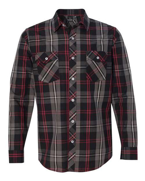 Burnside - 8202 - Long Sleeve Plaid Shirt