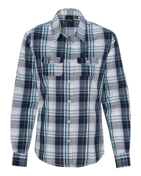 Burnside - 5222 - Women's Long Sleeve Plaid Shirt