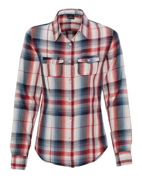 Burnside - 5222 - Women's Long Sleeve Plaid Shirt