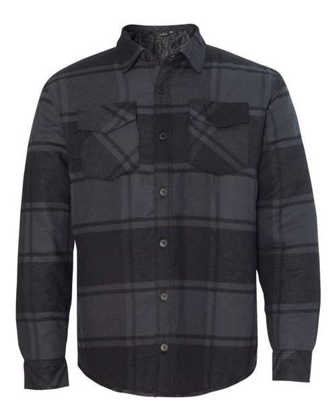 Burnside - 8610 - Quilted Flannel Shirt Jacket