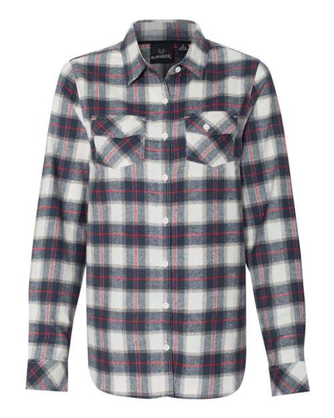 Burnside - 5210 - Women's Yarn-Dyed Long Sleeve Flannel Shirt