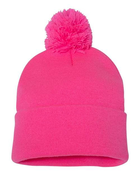 Sportsman - SP15 - 12" Pom-Pom Cuffed Beanie